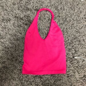 UO out from under pink halter top